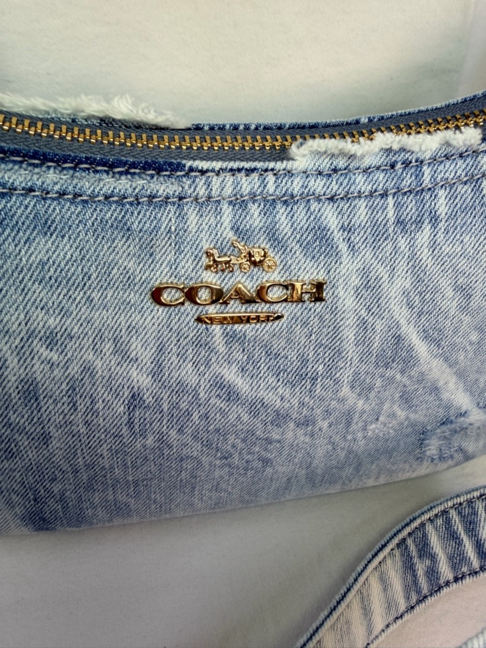 Coach Denim Teri Shoulder/ Crossbody Bag CDY78 - Picture 2 of 12